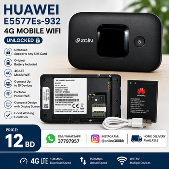 Manama, Electronics, BHD 12,  Huawei E5577Es-932 4G Mobile WiFi (Unlocked)