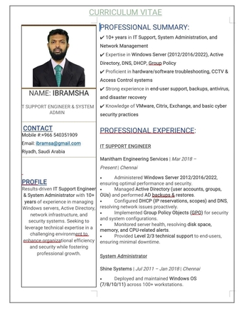 Al Wizarat, Job Seekers, PC Technician, IT Support Specialist, Desktop Support Specialis Networking
