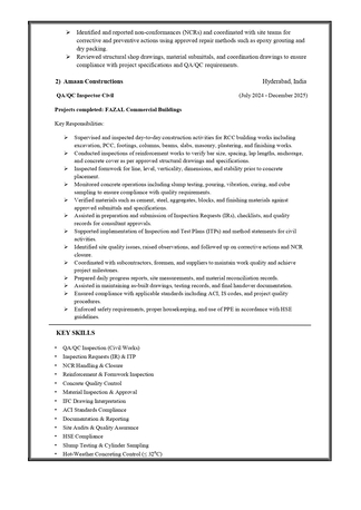 Hara, Job Seekers, QA/QC Civil Inspector | Riyadh, KSA