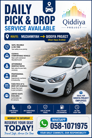 Riyadh, Travel, 🚐 Daily Pick & Drop Service Available _Qiddiya Project