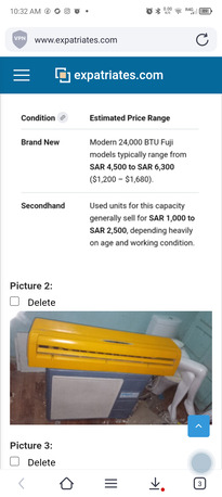 Dammam, Air Conditioners, SAR 795,  Aircon Split Type