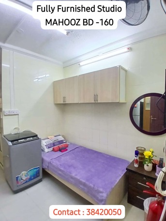 Mahooz, Apartments, Flats, Houses & Villas, BHD 160/month,  Furnished,  Studio,  26 Sq. Meter,  Flat For Rent Studio