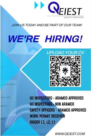 Dammam, Jobs, *QUALITY EXCELLENCE INSPECTION INDUSTRIAL SERVICES Dammam, Saudi Arabia