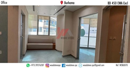 Burhama, Offices, BHD 450,  161 Sq. Meter,  Semi-Furnished Office, Burhama - BD 450 Excl WSBU070