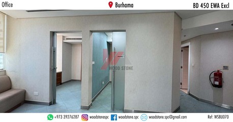Burhama, Offices, BHD 450,  161 Sq. Meter,  Semi-Furnished Office, Burhama - BD 450 Excl WSBU070