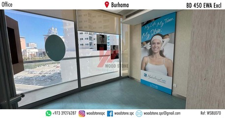 Burhama, Offices, BHD 450,  161 Sq. Meter,  Semi-Furnished Office, Burhama - BD 450 Excl WSBU070