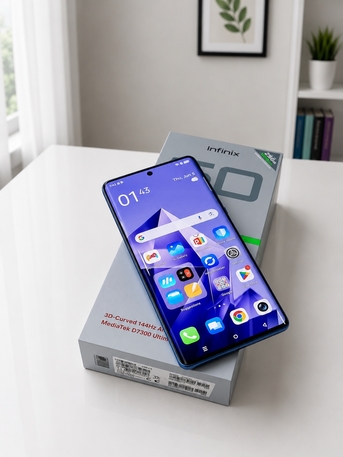 Riyadh, Mobile Phones, SAR 650,  INFINIX NOTE 50 S 5G+ 16 GB RAM 256 ROOM. COMPLETE BOX LIKE NEW CONDITION. PRICE=650 SR.