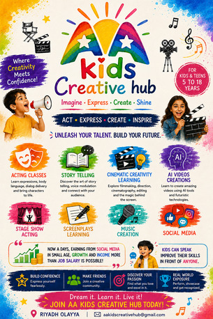 Riyadh, Lessons Offered, AA Kids Creative Hub