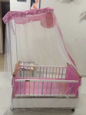 Khobar, Furniture, SAR 750,  Spring Mattress & Baby Cradle Swing