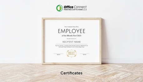 Dubai, Printing, Custom Certificate Printing Dubai