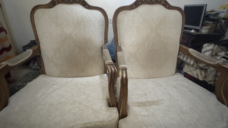 Riyadh, Furniture, SAR 850,  Sofa And Chair Set(9 Seater) With Marble Table