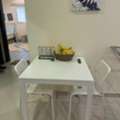 SAR 550,  IKEA Dining Table For Sale ( White Color ) With 2 Chairs ( IKEA )