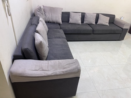 Al Rakah Al Shamaliyah, Household Items, SAR 450,  7 Seat Corner Sofa And Ikea Poang Chair