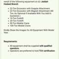 Heavy Equipment Required. Excavator/Forklift/Crane.
