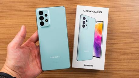 Olaya, Mobile Phones, SAR 1000,  Samsung A73 Mobile-5G. 128GB, 5000mAH,  108MP, 6.7-inch,  Same As New With 3 Covers