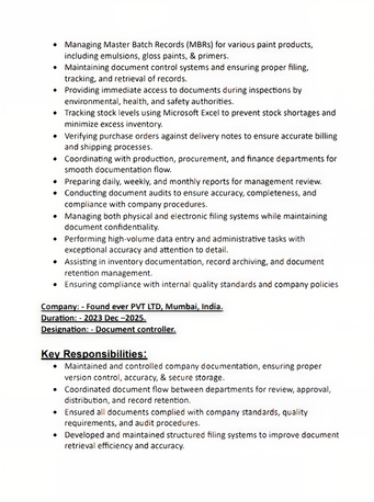 Dammam, Job Seekers, DOCUMENT CONTROLLER & ADMIN