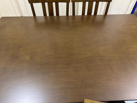 Al Murabba, Furniture, SAR 1000,  Dining Table (Walnut) 6 Seater From Home Center / Like New