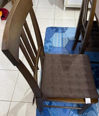 Al Murabba, Furniture, SAR 1000,  Dining Table (Walnut) 6 Seater From Home Center / Like New