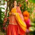 INR 6500,  Buy Idaho Kesari Mirage Cosmos Sharara Set