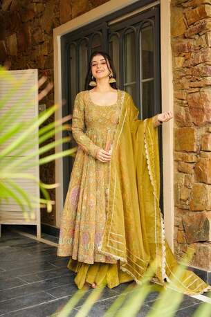 Jaipur, Clothing & Accessories, INR 12000,  Buy Idaho Golden Dori Heavy Suit Set