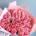 USD 120,  Affordable Pink Flowers Bouquet Delivery In USA For Birthdays | Fresh Floral Gifts Deliver