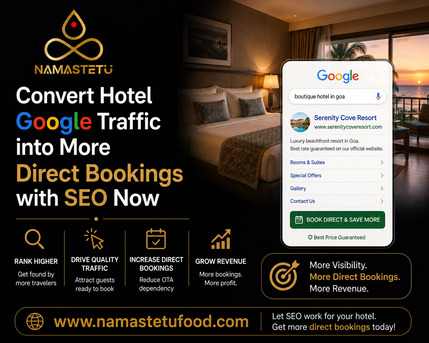 Indore, Business, Convert Hotel Google Traffic Into More Direct Bookings With SEO