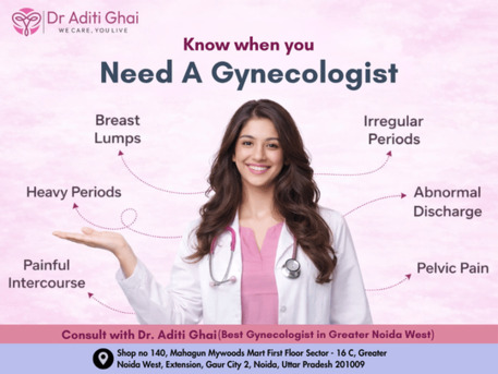 Greater Noida, Health & Beauty Items, Know When You Need A Gynecologist  Dr Aditi Ghai, Greater Noida West