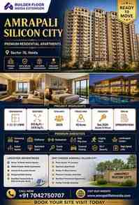 Noida, Real Estate, What Are The Prices And Sizes Of 1/2/3/4 BHK Apartments At Amrapali Silicon City, Sector 7