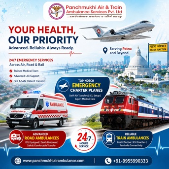 Mumbai, Health, Call Panchmukhi Air And Train Ambulance In Patna For Fast And Safe Patient Transfer
