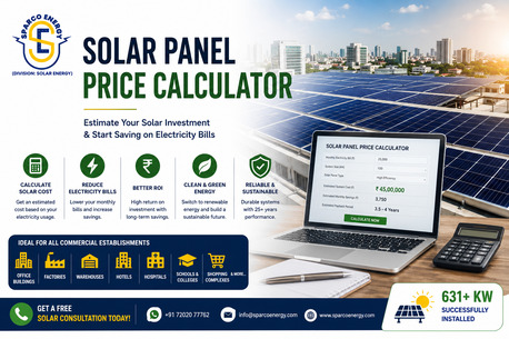 Ahmedabad, Business, Solar Panel Price Calculator | Sparco Energy &ndash; Free Solar Cost Estimate