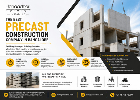 Bangalore, Construction, High-Quality Precast Buildings For Modern Construction