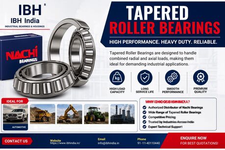 New Delhi, Industrial Machinery, High-Performance Tapered Roller Bearings For Industrial Machinery