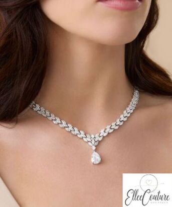 New York, Jewelry, USD 150,  Wedding Necklaces | Bridal Necklace Jewelry | Ellee Couture Boutique