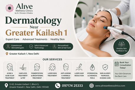 New Delhi, Health, Dermatology Near Greater Kailash 1 | Alive Wellness Clinic