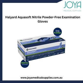 Sydney, Health & Beauty Items, Halyard Aquasoft Nitrile Powder-Free Examination Gloves - Joya Medical Supplies