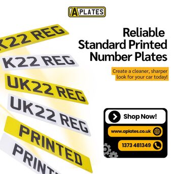 London, Auto Parts, Reliable Standard Printed Number Plates For UK Vehicles
