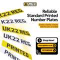 Reliable Standard Printed Number Plates For UK Vehicles