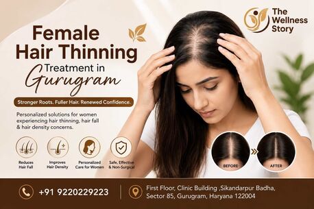 Gurugram, Construction, Female Hair Thinning Treatment In Gurugram | Expert Hair Care | Wellness Story