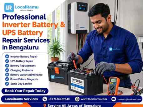 Bangalore, Appliance Repair, Never Face A Power Cut Again Inverter And UPS Battery Repair By LocalRamu In Bengaluru
