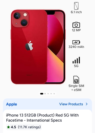 Dammam, Mobile Phones, SAR 2100,  Iphone 13 Sealed Box | Red Edition | 512 GB