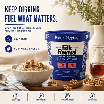 New York, Health & Beauty Items, USD 39,  Maple Walnut Keto Instant Oatmeal &ndash; High Protein, Low Carb Breakfast