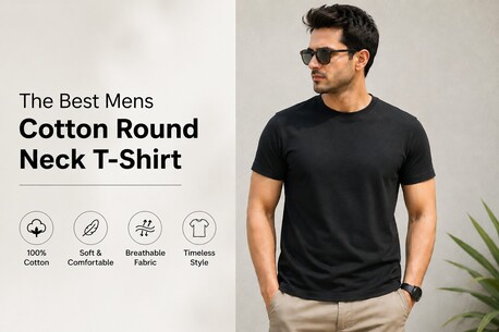 Mumbai, Clothing & Accessories, INR 224,  Stylish Cotton Round Neck T-Shirt For Smart Casual Looks