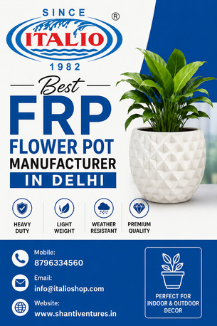 New Delhi, Farm/Garden, Best FRP Flower Pot Manufacturer In Delhi | ItalioShop