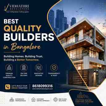 Bangalore, Real Estate, Best Quality Builders In Bangalore