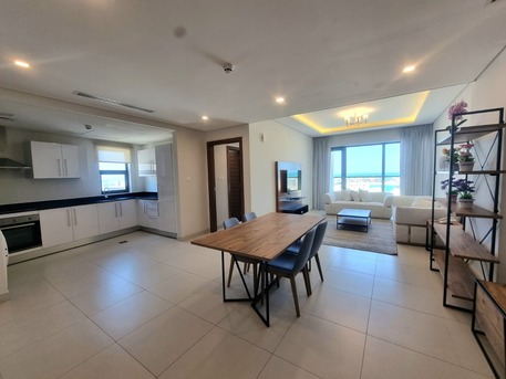 Amwaj Islands, Apartments, Flats, Houses & Villas, BHD 400/month,  Furnished,  2 BR,  120 Sq. Meter,  Sea View 2 BR FF Apartment With Balcony & Wifi For Rent