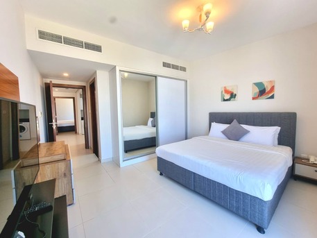 Amwaj Islands, Apartments, Flats, Houses & Villas, BHD 400/month,  Furnished,  2 BR,  120 Sq. Meter,  Sea View 2 BR FF Apartment With Balcony & Wifi For Rent