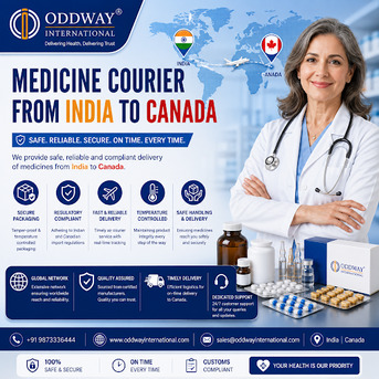 Toronto, Businesses For Sale, Courier Medicines From India To Canada For Bulk Healthcare Supply | Oddway International