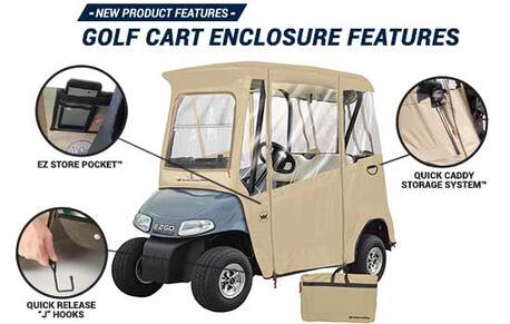 New York, Motorcycles, EZ-GO Golf Cart Enclosures With Doors