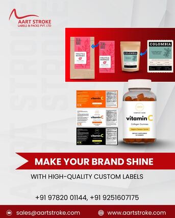 Jaipur, Printing, High-Quality Supplement Label Printing | Aart Stroke