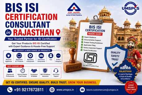Jaipur, Legal, Who Is The Best BIS ISI Certification Consultant In Rajasthan